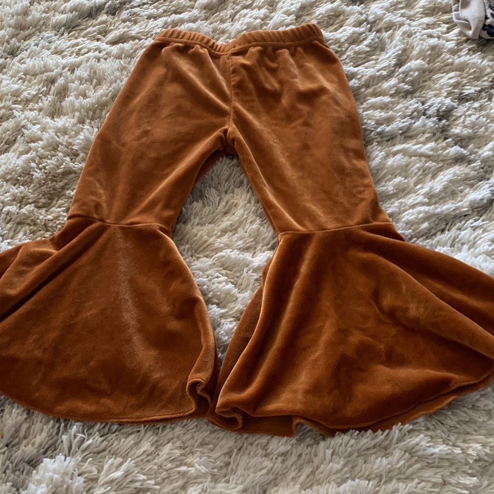 Velvet toddler bell bottoms